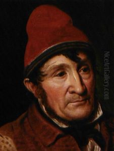 Portraet Af Jean Holm, Lem I Bombebossen by Constantin Hansen