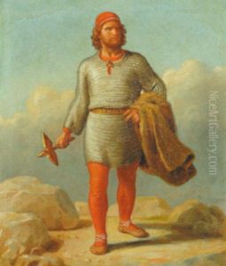 Thor Pa Vandring by Constantin Hansen
