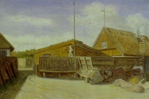 Stokken I Hornbaek by Constantin Hansen