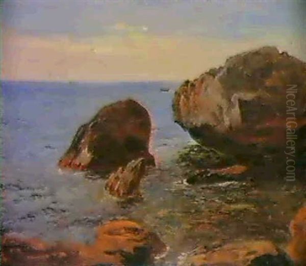 Fra Den Italienske Kyst. Capri 1838 - view 1