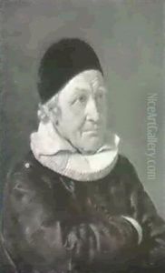 Portraet Af Praest I Ledoje Jens Bindesboll by Constantin Hansen
