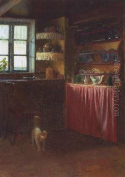 Kokkeninterior Med Hund - view 1