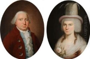 A Pair Of Portraits Of A Married Couple