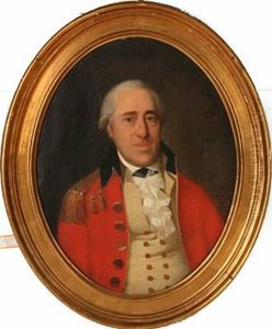 Portrait Of Major Rosenorn In Red Uniform Jacket And White Vest