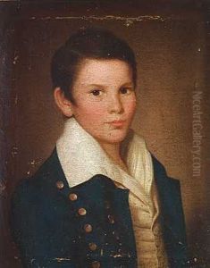 Portraet Af Kunstnerens Son Constantin Hansen Som Dreng