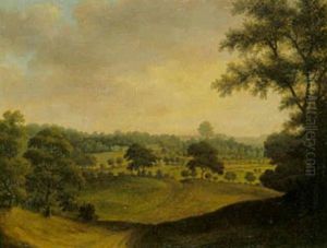 Udsigt Over Skovrigt Landskab by Hans Hansen