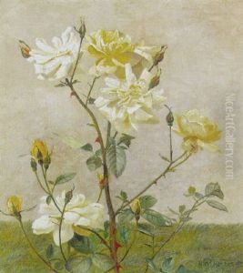 Voksende Gule Roser by Hans Andersen Hansen