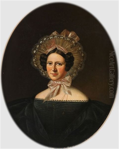 Portraits Of Michael Fahrner And His Wife, Anna (pair) - view 1