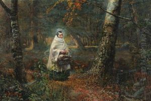 Kirsten Piil In Dyrehaven by Hans Nikolaj Hansen