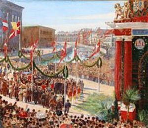 At King Christian Ix Of Denmark And Queen Louise's Golden Wedding Anniversary On May 26, 1892