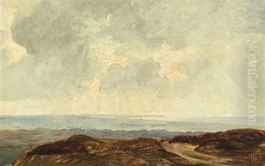 Landskabsstudie Fra Svinklov by Hans Nikolaj Hansen
