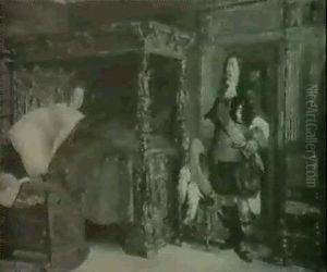 En Potifars Hustru 1901, Interior Med Moder Og Barn Samt    Forbloffet Adelsmand