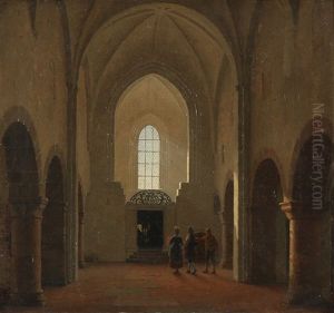 Interior From Vestervig Church by Heinrich Hansen