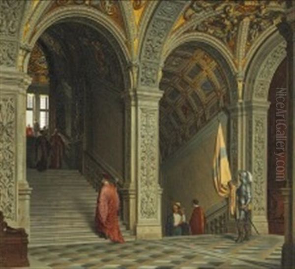 Scala D'oro In The Doge's Palace In Venice - view 1