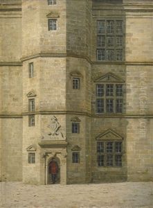 Blick In Den Innenhof Von Schloss Kronborg