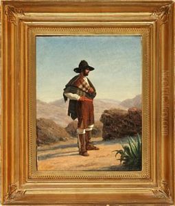 An Italian Man On A Mountain Road