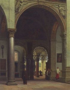 Kirkeinterior Fra Santa Maria Della Gracia I Milano Kirkeinterior Fra Santa Maria Della Gracia I Milano