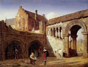 Christian Iv Pa Besog Hos Vabensmeden, Som Pudser En Rustning by Heinrich Hansen