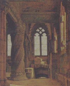 Roslin Chapel by Heinrich Hansen