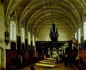 Interior Fra St. Jacques Kirke I Antwerpen by Heinrich Hansen