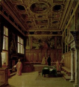 Ratssaal Im Dogenpalast Zu Venedig