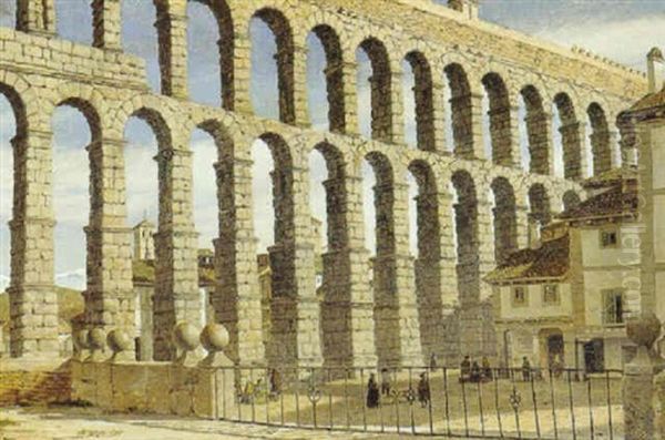 Aquadukten I Segovia, Spanien - view 1