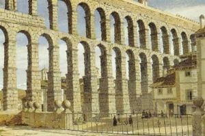 Aquadukten I Segovia, Spanien by Heinrich Hansen