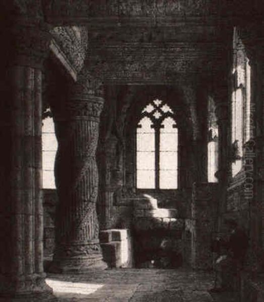 An Ecclesiastical Interior - view 1
