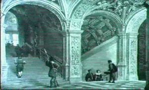 The Doge's Palace, Venice by Heinrich Hansen