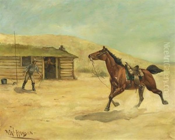 Bad News At A Pony Express Station - view 1