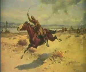 Pony Express Rider by Herman Wendelborg Hansen