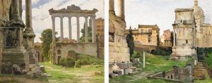 Views Of The Roman Forum by Jakob Hansen