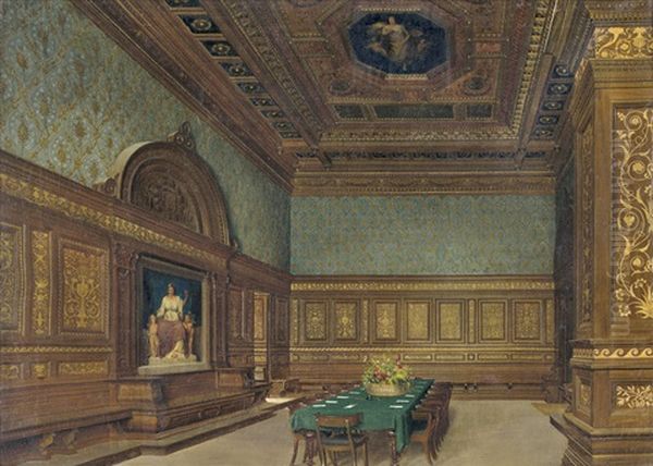 Der Prasidenten-saal Im Stockholmer Schloss - view 1