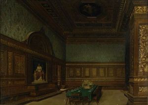 Interior by Josef Theodor Hansen