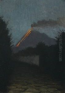 Scenery From Vesuvius by Josef Theodor Hansen
