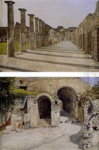 The Gladiators' Barracks, Pompei (+ The Porta Marina, Pompei; Pair)