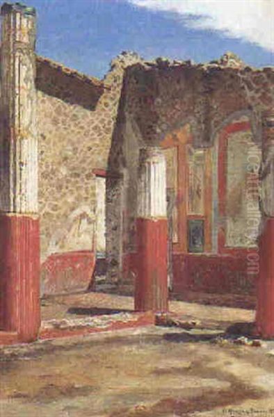 Parti Fra Casa Romus Y Remulus. Husruiner Fra Pompei - view 1