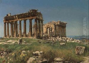 Cape Sunium, Greece by Josef Theodor Hansen