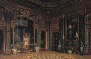 Interior Fra Gustav Iii's Sovevaerelse Pa Drottningholm Slot Interior Fra Gustav Iii's Sovevaerelse Pa Drottningholm Slot