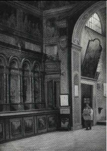 Interiir Fra En Venetiansk Kirke by Josef Theodor Hansen