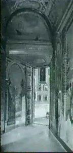 Interior Fra Palais Borghese, Rom by Josef Theodor Hansen