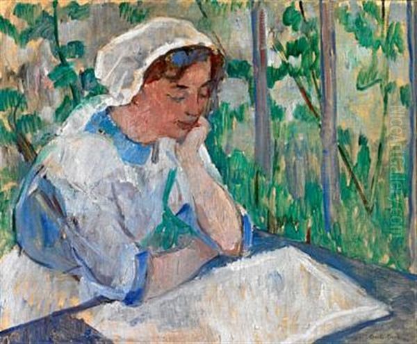 A Reading Girl - view 1