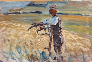 A Farmer Taking A Break by Peter Marius Hansen