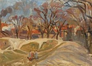 Scene From Christianshavn, Copenhagen by Peter Marius Hansen