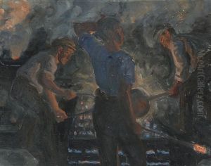 Foundry Workers by Peter Marius Hansen