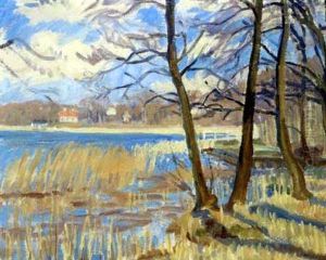 Udsigt Over En So by Peter Marius Hansen