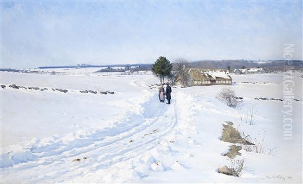 The Meeting, Snow Scene - view 1