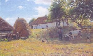 A Summer Farmstead by Sigvard Hansen