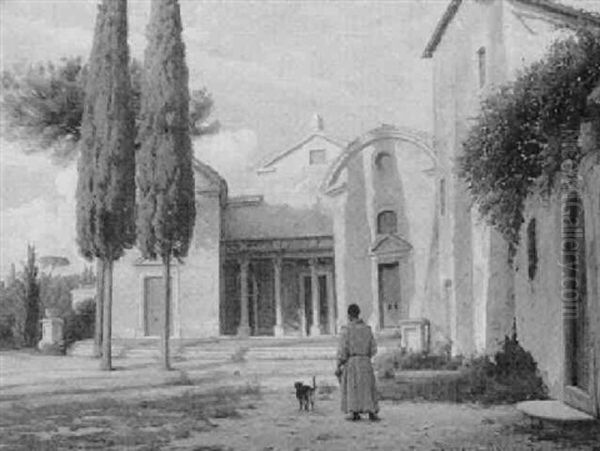 Munke Ud For Capella St. Cesilia Roma - view 1