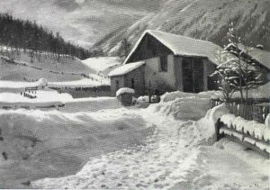 Schweizisk Vinterlandskab by Sigvard Hansen